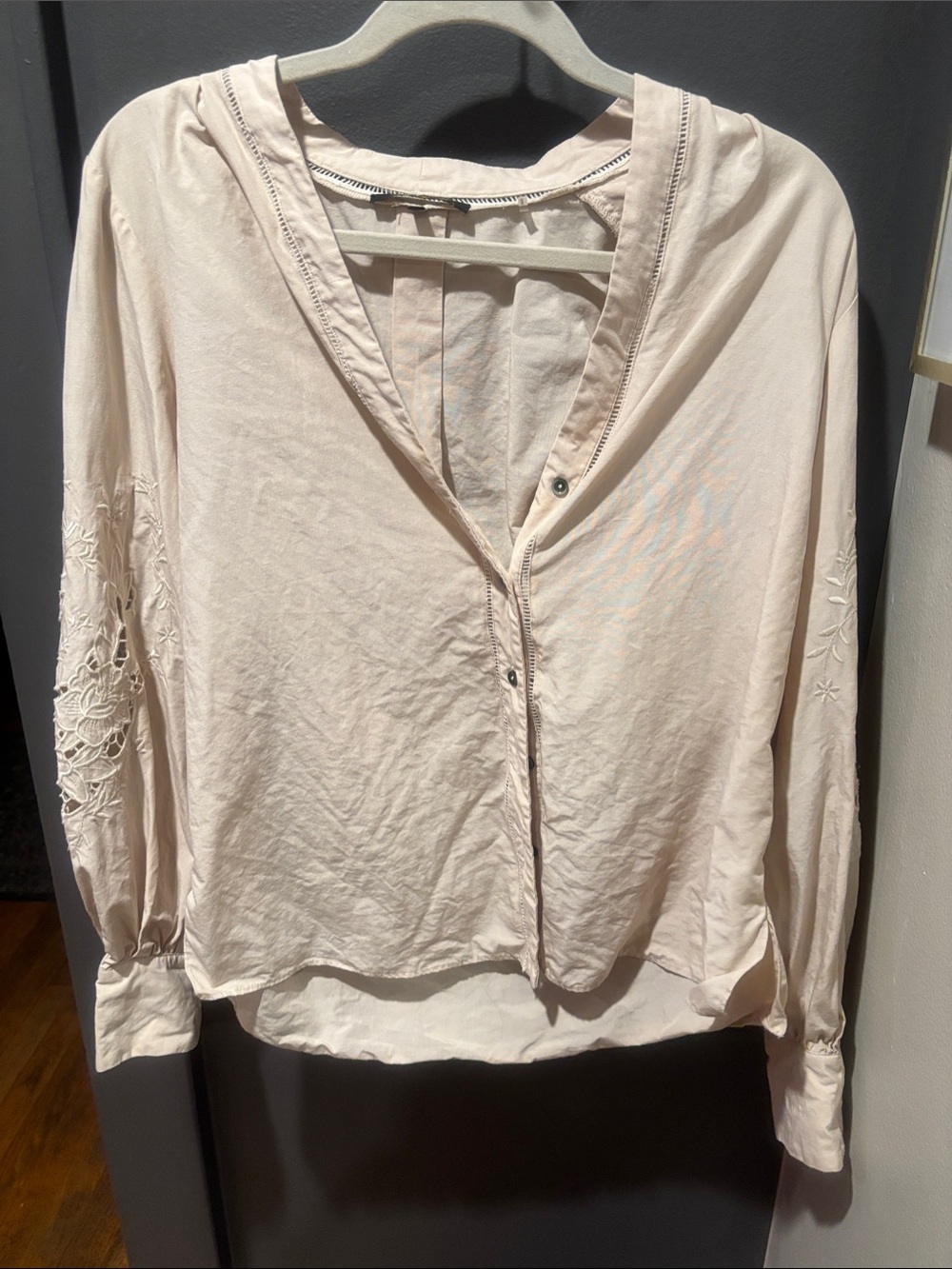 Kobi Halperin  V-Neck Snap Front Blouse